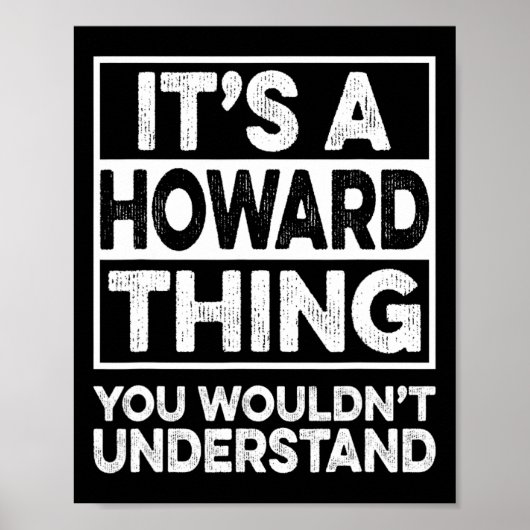 Poster C'est une affaire de Howard que vous ne comprendri (Devant)