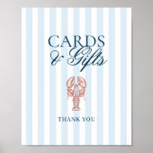 Poster C'est une attrape Homard Cartes rayées Cadeaux (Devant)