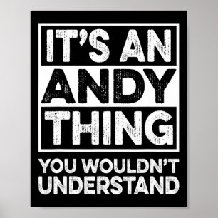 Poster C'est une chose d'Andy que vous ne comprendriez pa