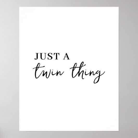Poster C'est une chose de jumeaux Conception de jumelage  (Devant)