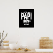 Poster C'est une chose papi | Cadeau Père (Cuisine)