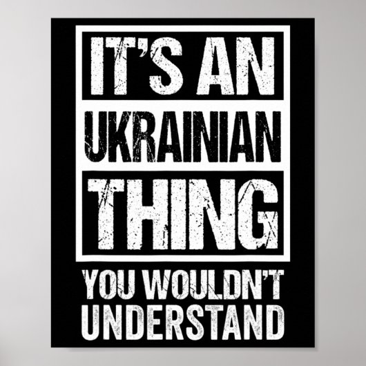 Poster C'est une chose ukrainienne que vous ne comprendri (Devant)