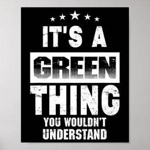 Poster C'est une chose verte que vous ne comprendriez pas