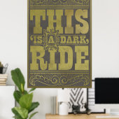 Poster C'est une course sombre (Bureau à domicile)