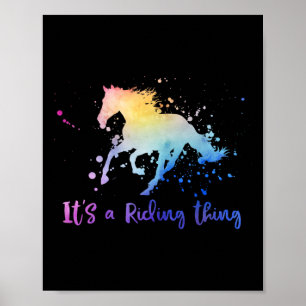 Poster C'est une équitation Cheval Equestre Horseck Rider