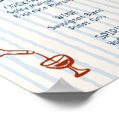 Poster C'est une Fête des mariées de pêche Boissons téléc (Coin)