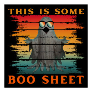 Poster C'est une feuille de boo drôle de fantôme d'Hallow