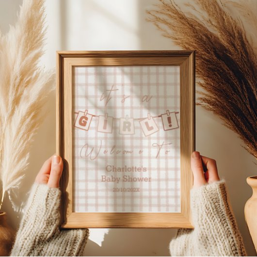 Poster C'est une fille ! Accueil Notedry En vichy Brown