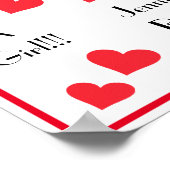 Poster C'est une fille ! - Baby shower personnalisé de Co (Coin)