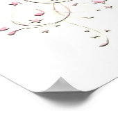 Poster C'est une fille Nouveau bébé statistiques de naiss (Coin)