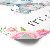 Poster C'est une fille rose Elephant Girl Douche Sprinkle (Coin)