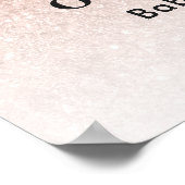 Poster C'est une fille, Rose Parties scintillant or Baby (Coin)