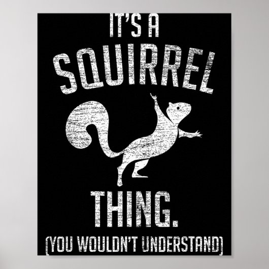 Poster C'est une histoire d'écureuil - Drôle d'animal de (Devant)