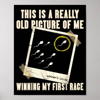 Poster C'est une vieille photo de moi gagnant ma première