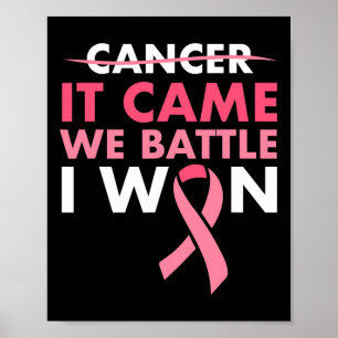 Poster C'Est Venu Que J'Ai Gagné Le Cancer Survivant