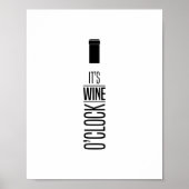 Poster C'est Wine O'Clock, Citation (Devant)