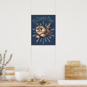 Poster C'est Zoomie Time Chat persan (Cuisine)