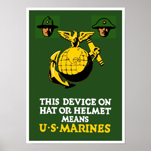 Poster Cet appareil signifie US Marines (Devant)