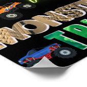 Poster Cet Enfant A Vraiment Digéré Des Camions Monster (Coin)