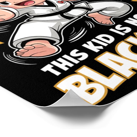 Poster Cet Enfant Est Aujourd'Hui Un Noir Karate Hapkido (Coin)