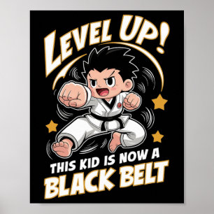 Poster Cet Enfant Est Aujourd'Hui Un Noir Karate Hapkido 