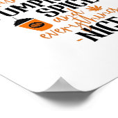 Poster Cet Enseignant Fonctionne Sur L'Épice Citrouille E (Coin)