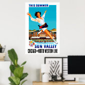 Poster Cet été ~ Sun Valley (Bureau à domicile)