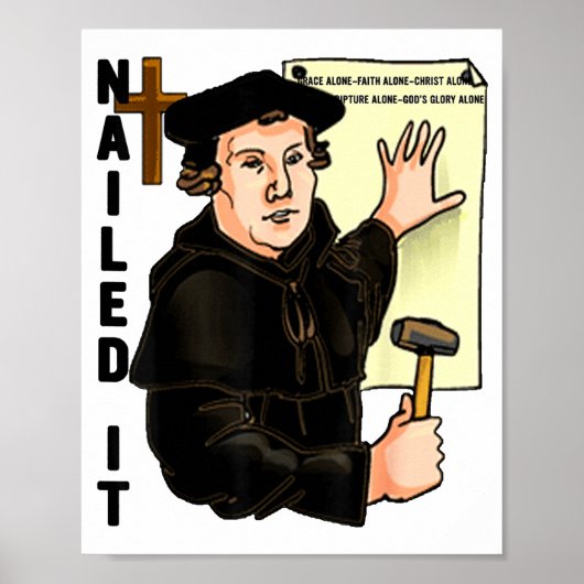 Poster C'était cloué Jour de la Réformation Martin Luther (Devant)