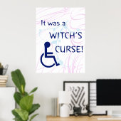 Poster C'était la malédiction d'une sorcière : handicap (Bureau à domicile)