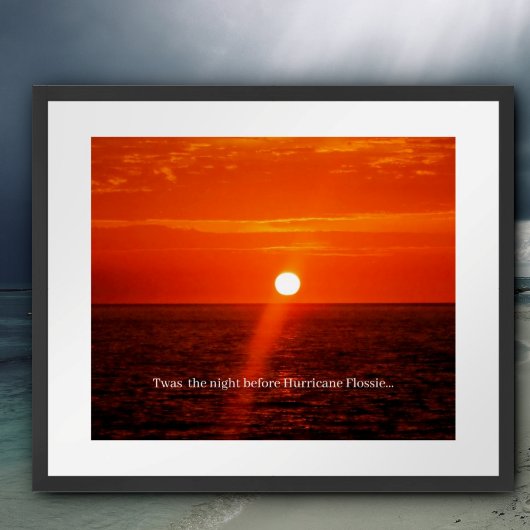 Poster C'était la nuit avant l'ouragan Flossie