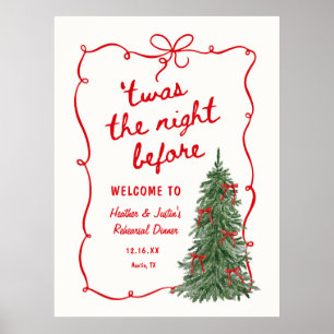Poster C'était la veille du dîner de répétition des fêtes