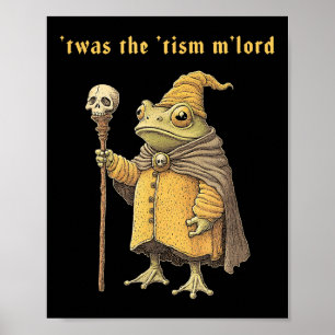 Poster Cétait Le Sorcier Drôle Tism Mlord Grenouille Auti