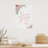 Poster C'Était Toujours Vous Mariage Vow Renouvellement S (Cuisine)