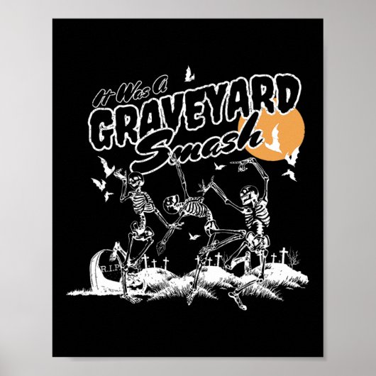 Poster C'Était Une Danse De Skeleton De L'Halloween Smash (Devant)