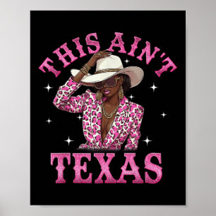 Poster Cette Aint Texas Western Country Rodeo Cowgirl Bla