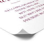 Poster Cette bougie brûle à la mémoire aimante Mariage Bo (Coin)