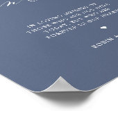 Poster Cette Bougie Brûle, En Mariage Bleu Mémoire (Coin)