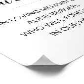 Poster Cette bougie brûle en mémoire funéraire (Coin)