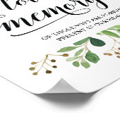 Poster Cette bougie brûle en souvenir affectueux Panneau  (Coin)