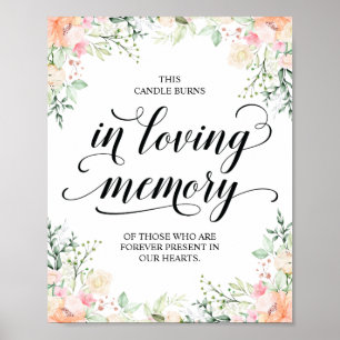 Poster Cette bougie brûle en souvenir Mémorial