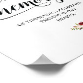 Poster Cette bougie brûle en souvenir Mémorial signe (Coin)