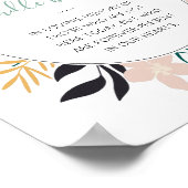 Poster Cette bougie brûle panneau de mariage de souvenir  (Coin)