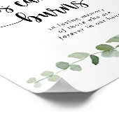 Poster Cette bougie brûle un panneau de délice vert eucal (Coin)