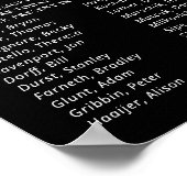 Poster Cette bougie noire brûle Class Reunion Mémorial (Coin)