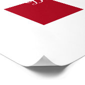 Poster Cette Chambre Croit Typographie Script Rouge (Coin)