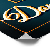 Poster Cette cuisine est pour la danse, Citation cuisine  (Coin)