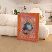 Poster Cette cuisine est pour la danse Disco Wall Art