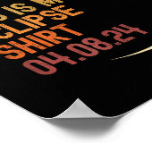 Poster Cette Eclipse 04 08 24 Totale (Coin)