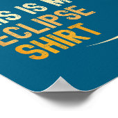 Poster Cette éclipse Éclipse Totale de Soleil États-Unis (Coin)