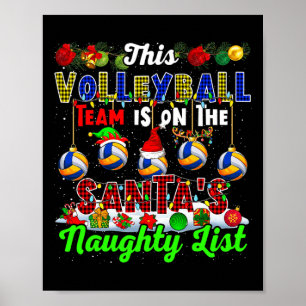 Poster Cette Équipe De Volley-Ball Est Sur Père Noël Naug
